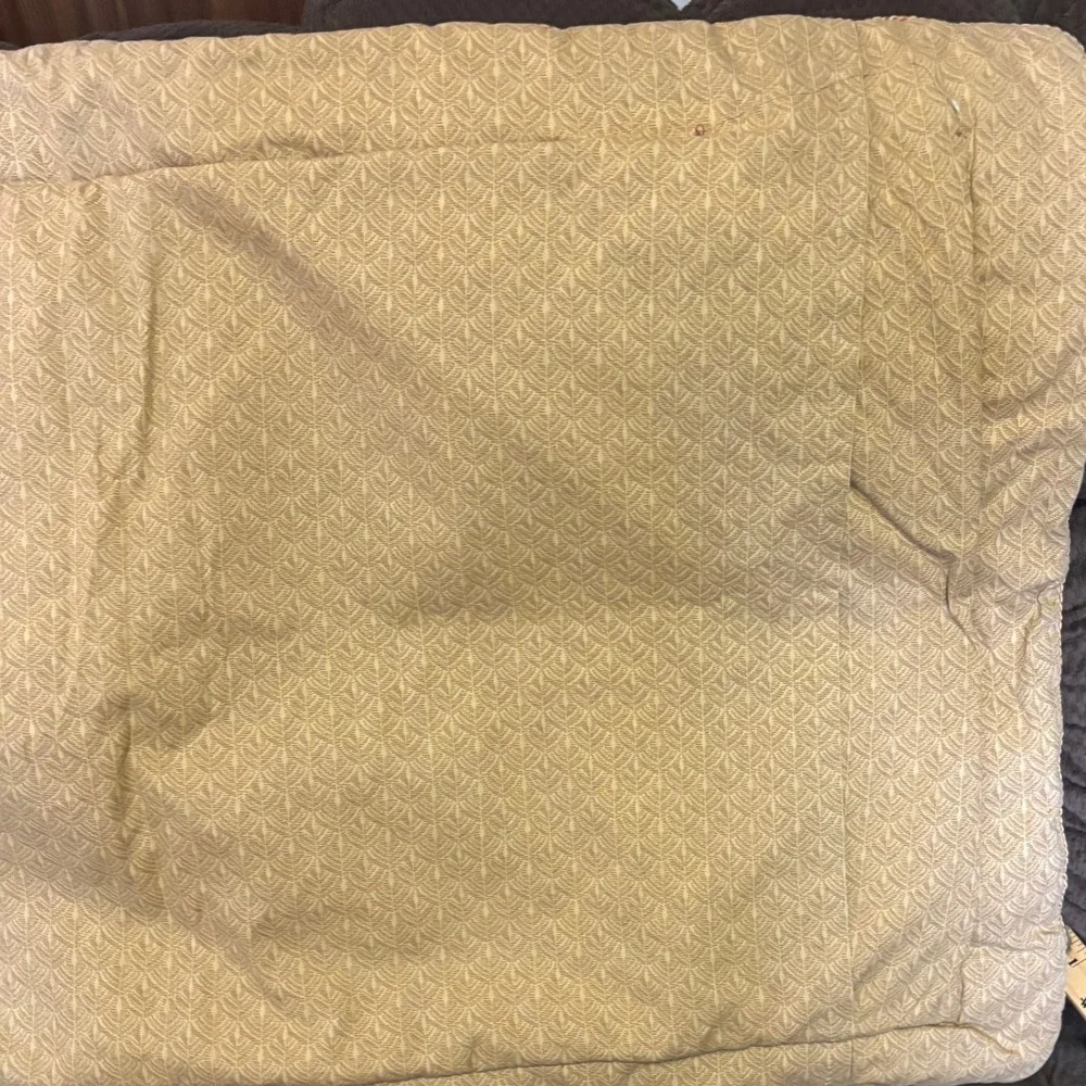Vintage King Pillow Sham Croscill Red Gold Damask Cotton Poly Jacquard